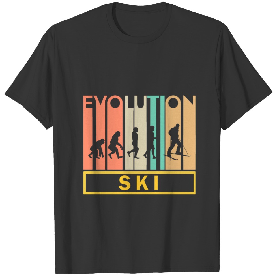Skiing Shirt - Winter Sports - Evolution T-shirt