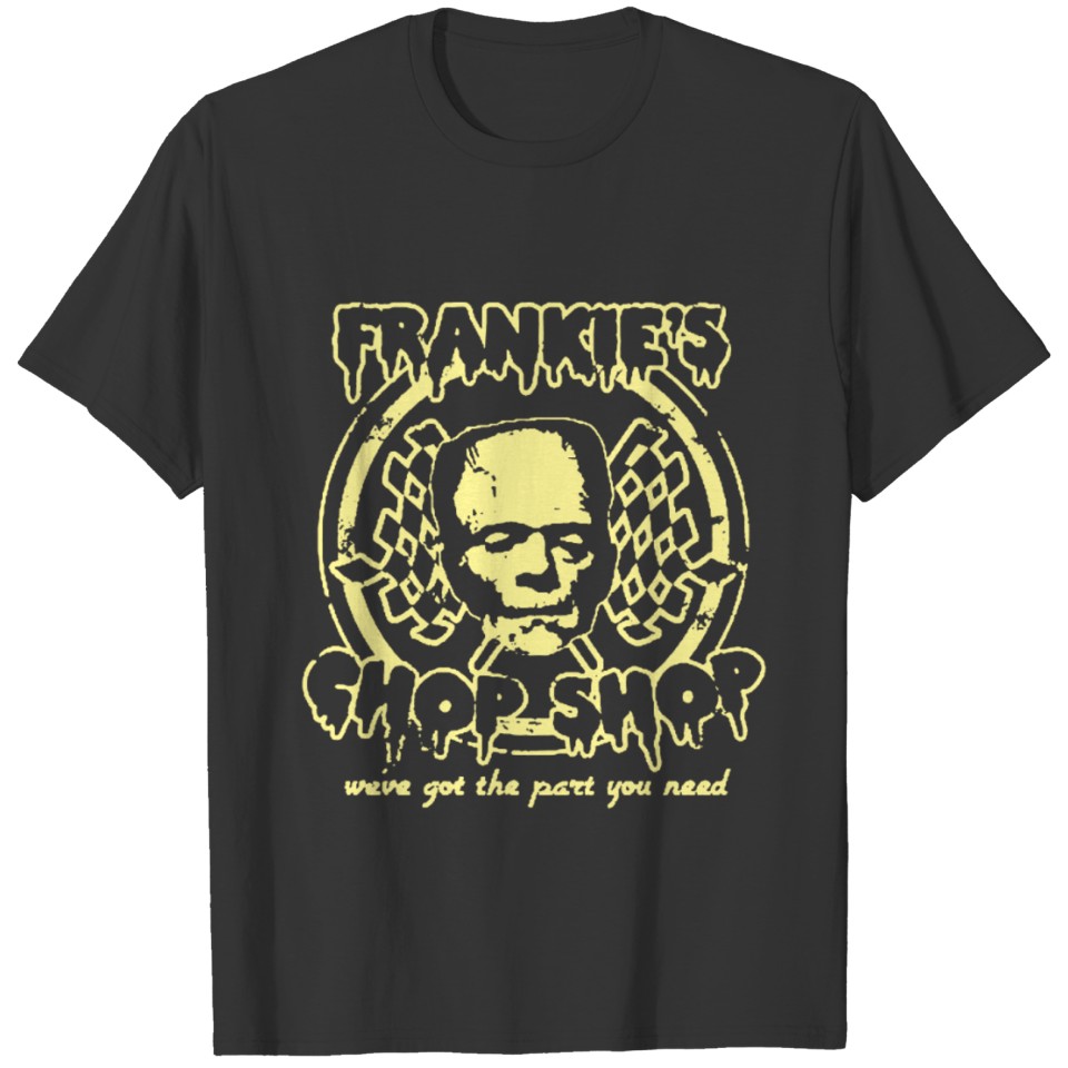 Frankies Chop Shop Monster Frankenstein Hot Rod Cl T-shirt