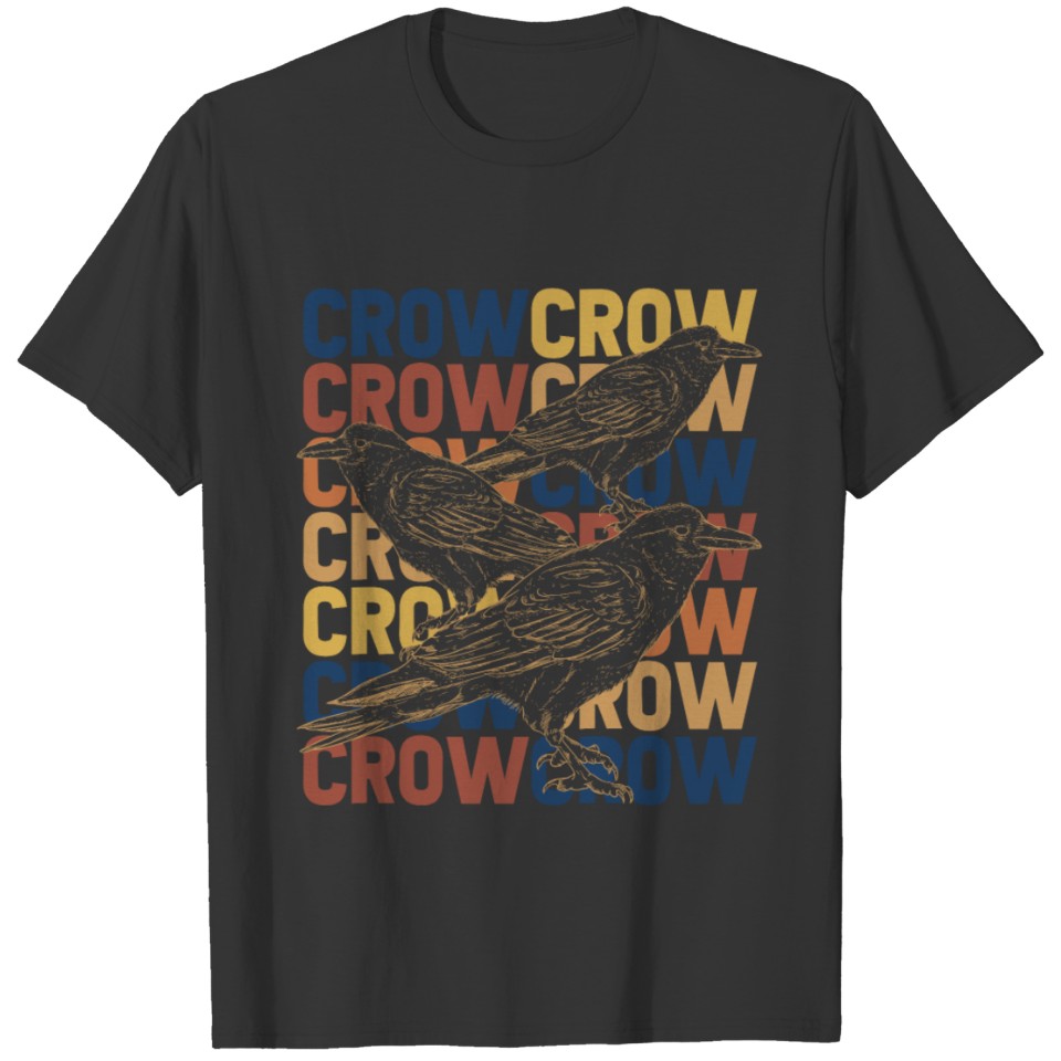 Crow Black Bird Crows Animal The Crow Gift Birds T-shirt