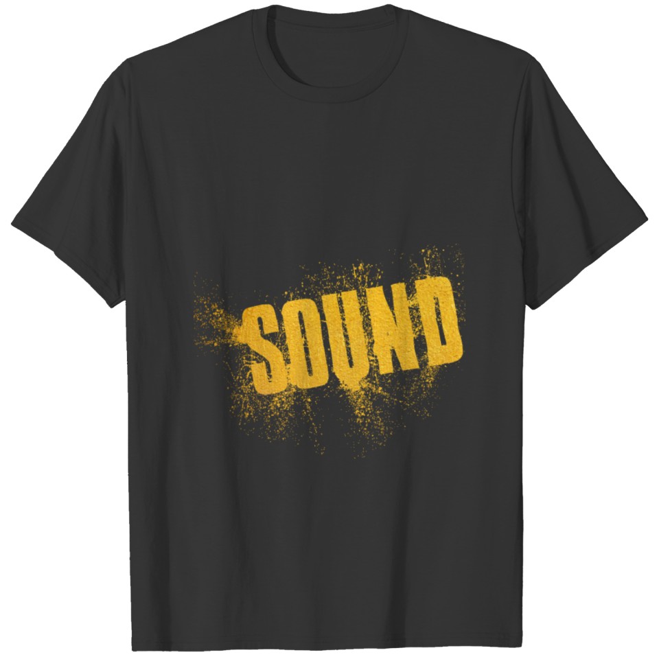 Sound Word Gold Art T-shirt