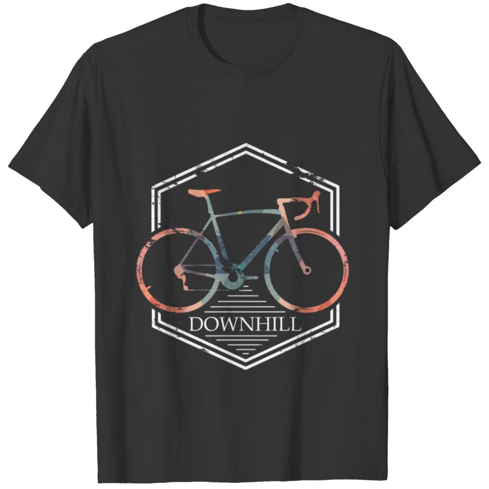 Downhill Road Bike christmas gift race kids T-shirt