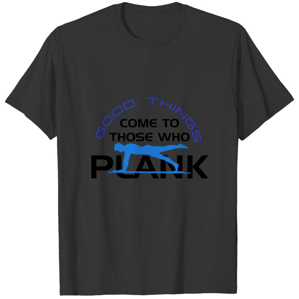 Workout Gym Shirt Crazy Plank Fitness Tee T-shirt