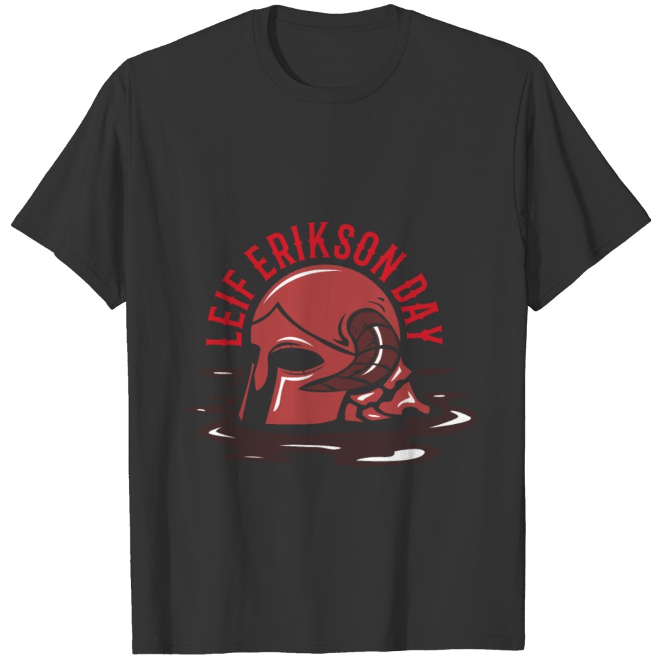Leif Erikson day Viking dragon boat explorer T-shirt