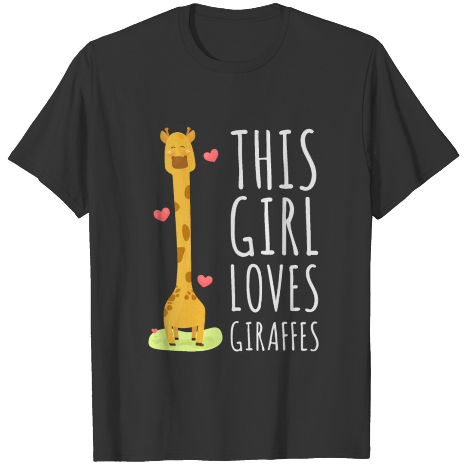 Giraffe Girl T Shirts