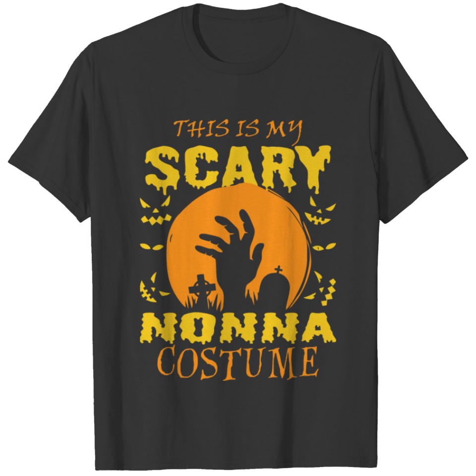 This Is My Scary Nonna Costume Halloween T-shirt