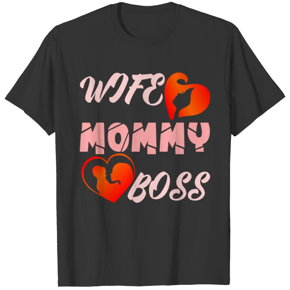 WIFE MOMMY BOSS T-shirt