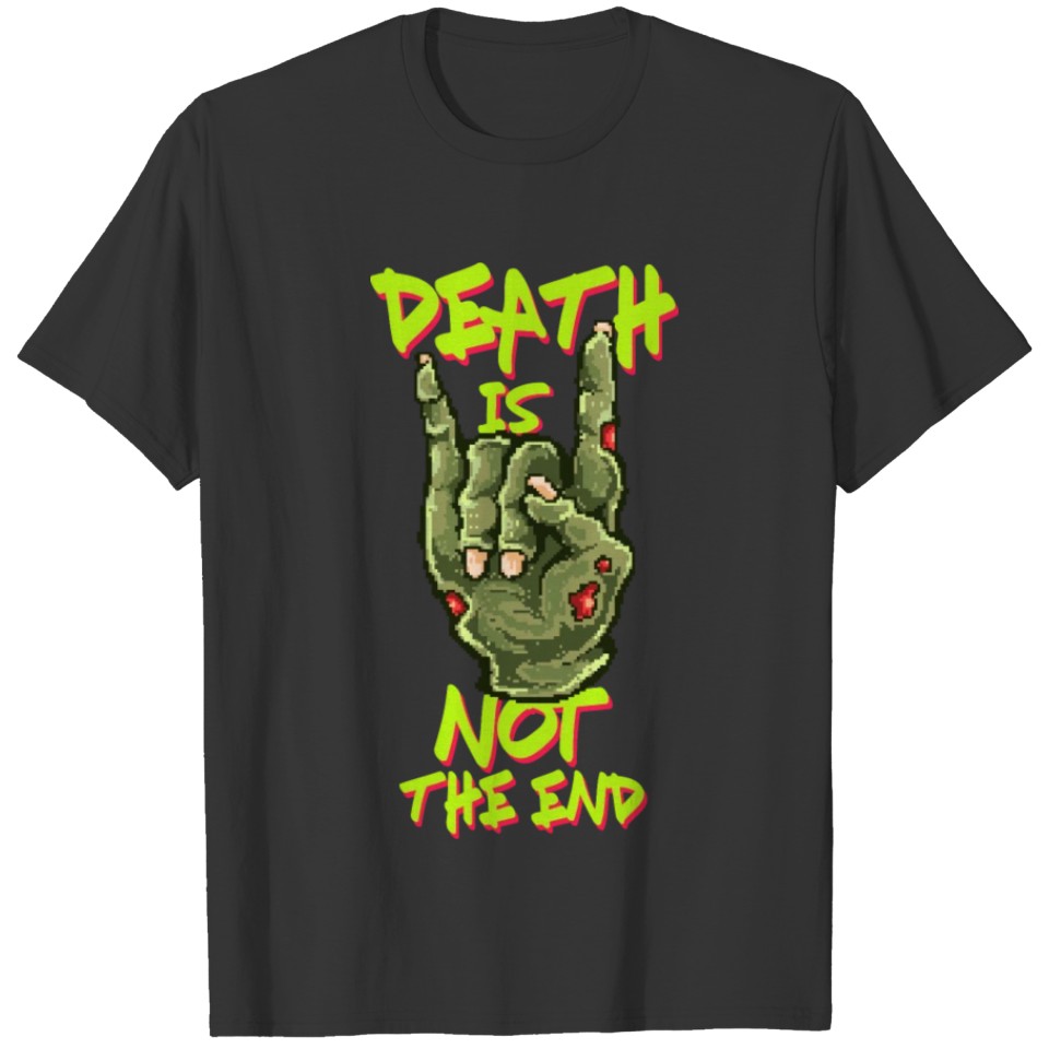 Death Is Not The End | Halloween Zombie Rocker T-shirt