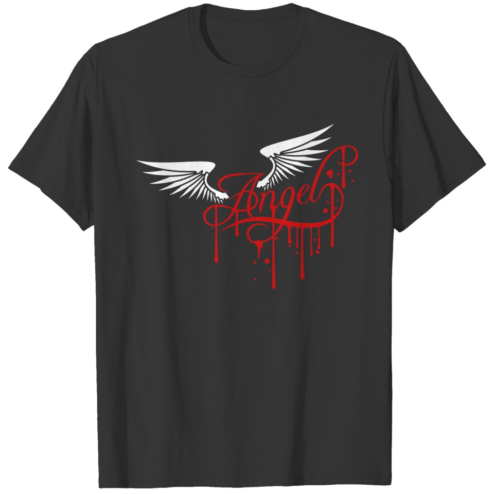 blood god graffiti drops spray stamp shirt design T-shirt
