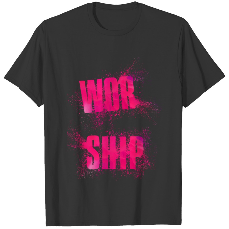Worship Praise Word Art T-shirt