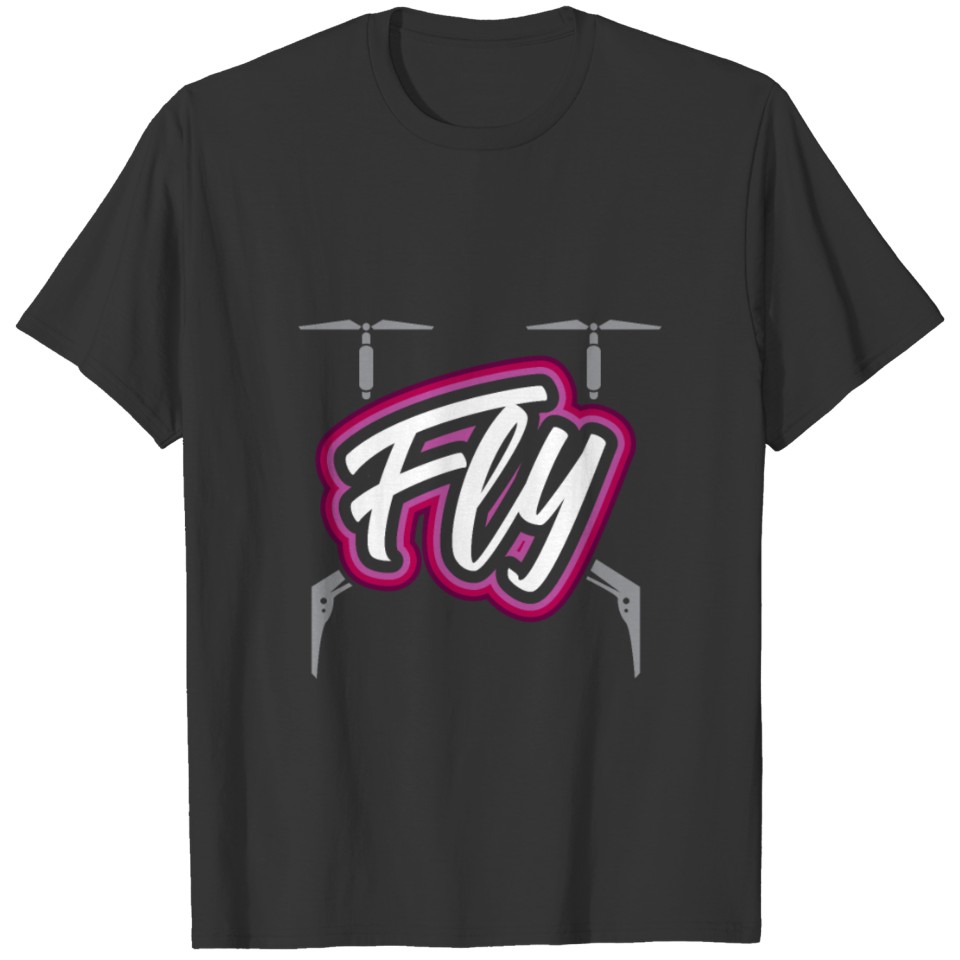 Fly Drone Flying Drones Gift Christmas T-shirt