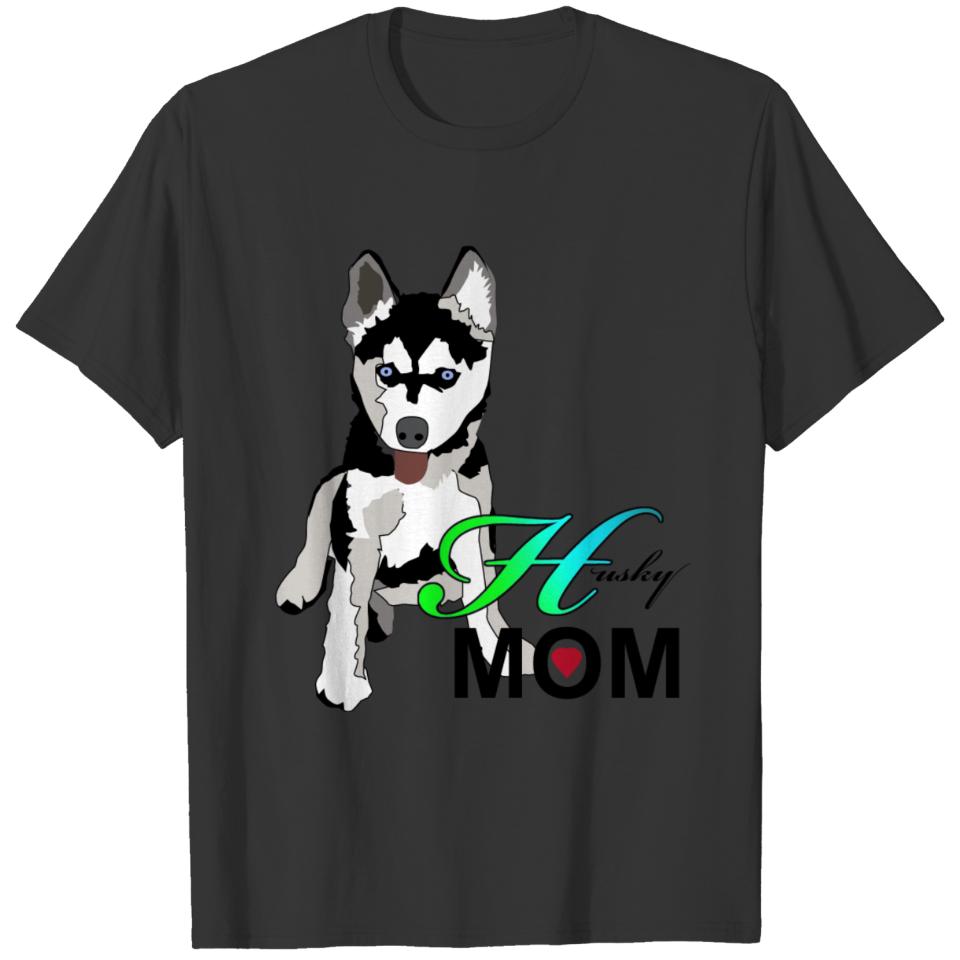 Love Mom Husky Alaskan Alaska Dog T-shirt T-shirt