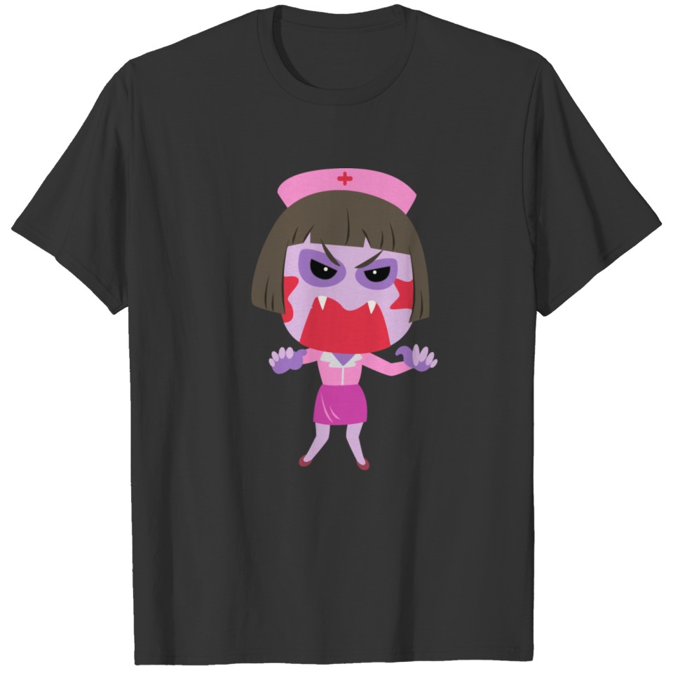 Zombie Nurse Monster Halloween T-shirt