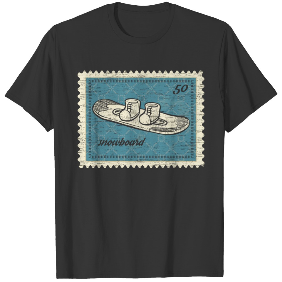 Snowboard Stamps T-shirt