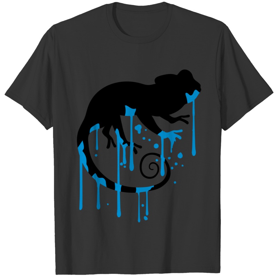 wet drop spray graffiti stamp silhouette silhouett T-shirt