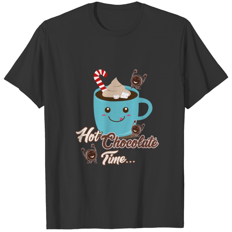 Hot Chocolate Time Christmas Winter Gift T-shirt