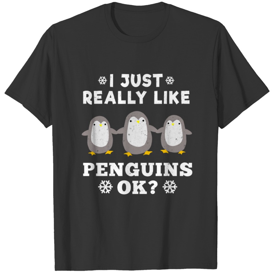 Stuffed Animal Plush Penguin Winter Sweet Boy Girl T-shirt