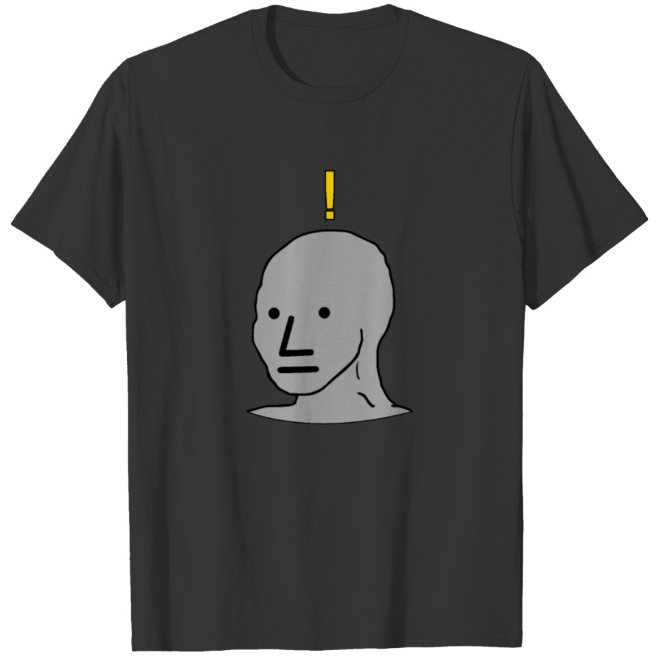 Internet meme - yellow exclamation point T-shirt