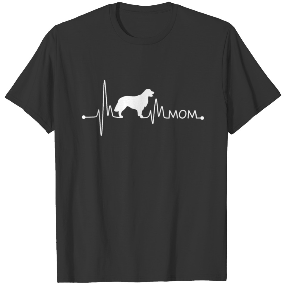 Heartbeat Pulse Line Golden Retriever Mom Dog T-shirt
