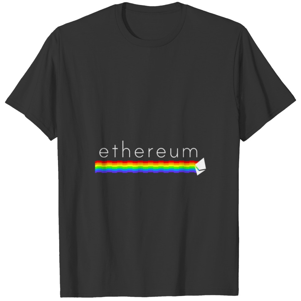 Ethereum Premium Rainbow White Diamond T-shirt