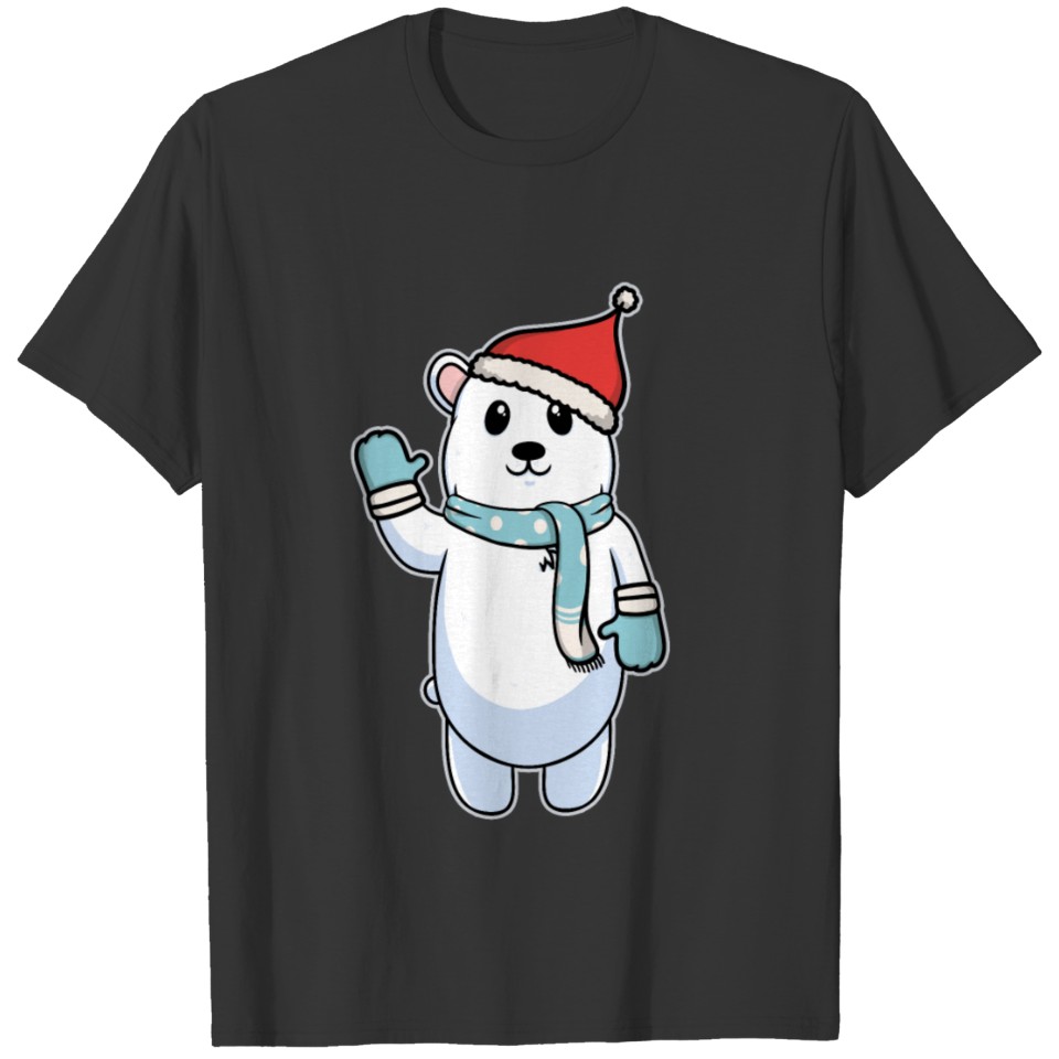 Animal Children Polar Bear Christmas Winter Gift T Shirts