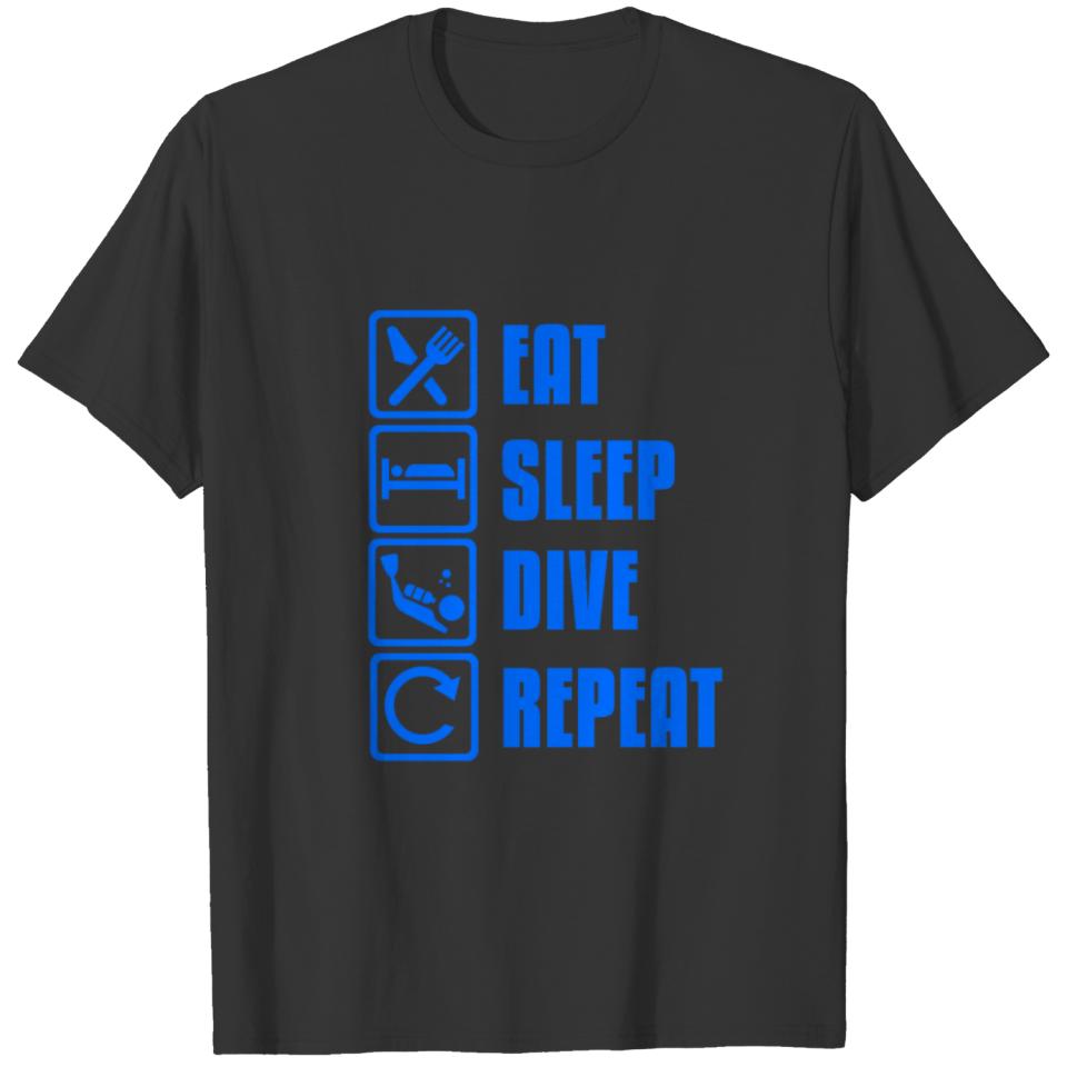 Eat. Sleep. Dive. Repeat T-shirt