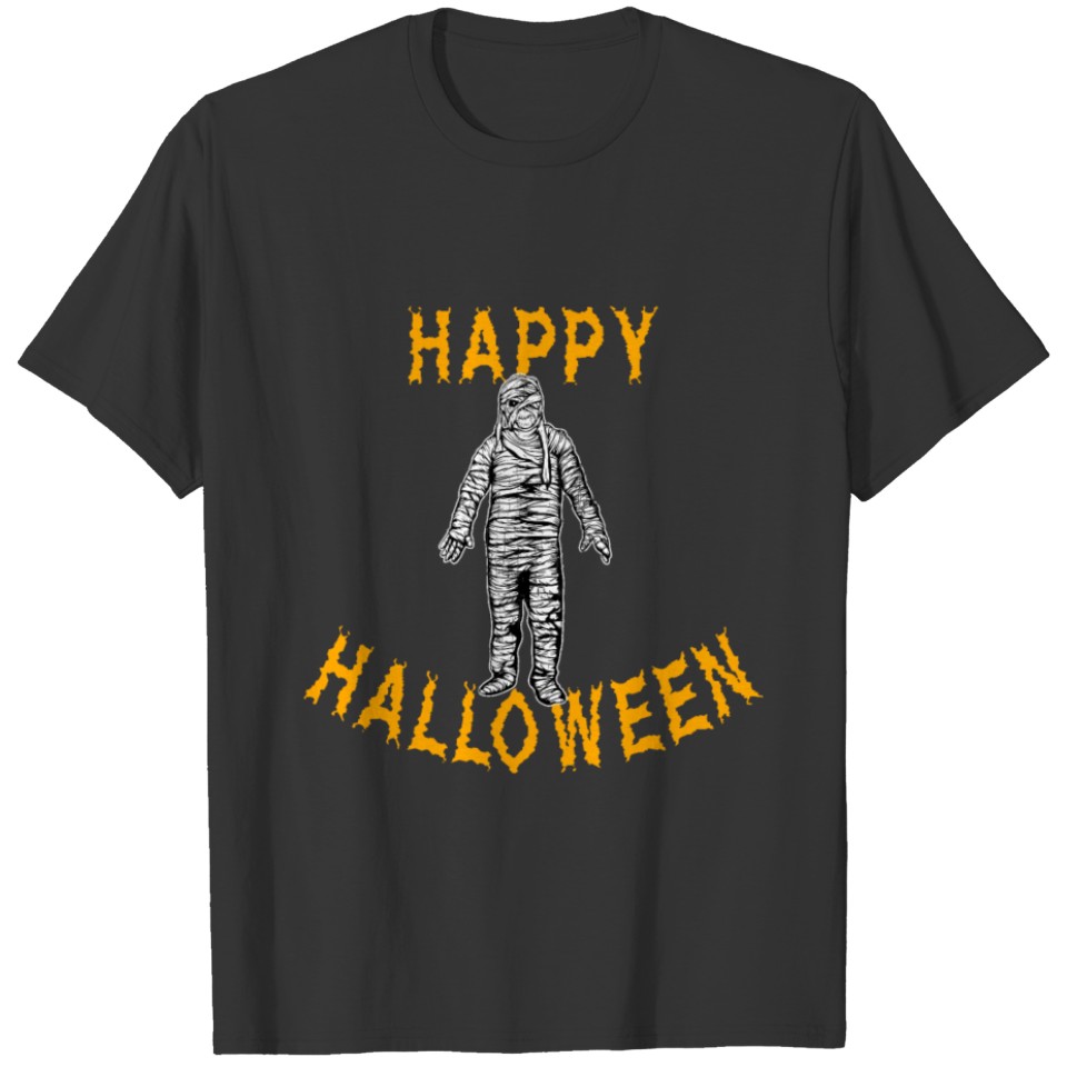Mummy Halloween Holiday T shirt T-shirt