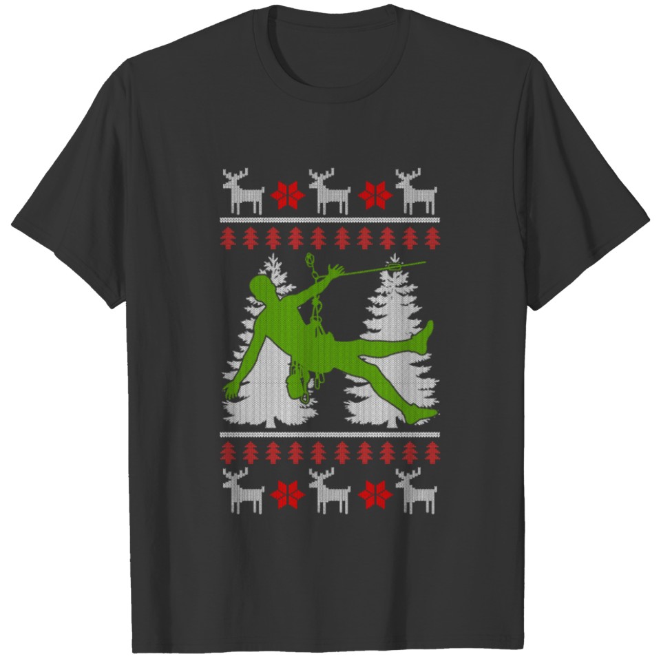 Climbing Shirt - Climber - Ugly Christmas T-shirt