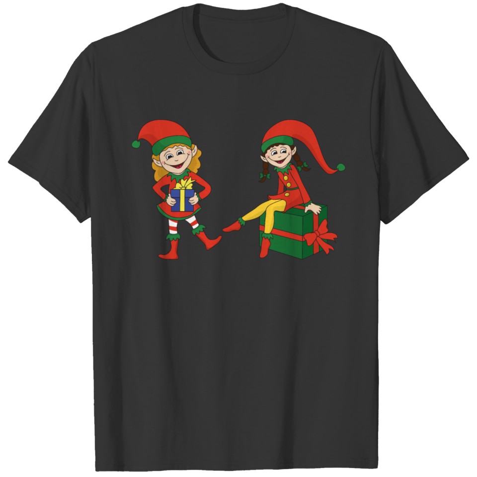 Funny Cool Cute Christmas Elf Elves Xmas Gifts T-shirt
