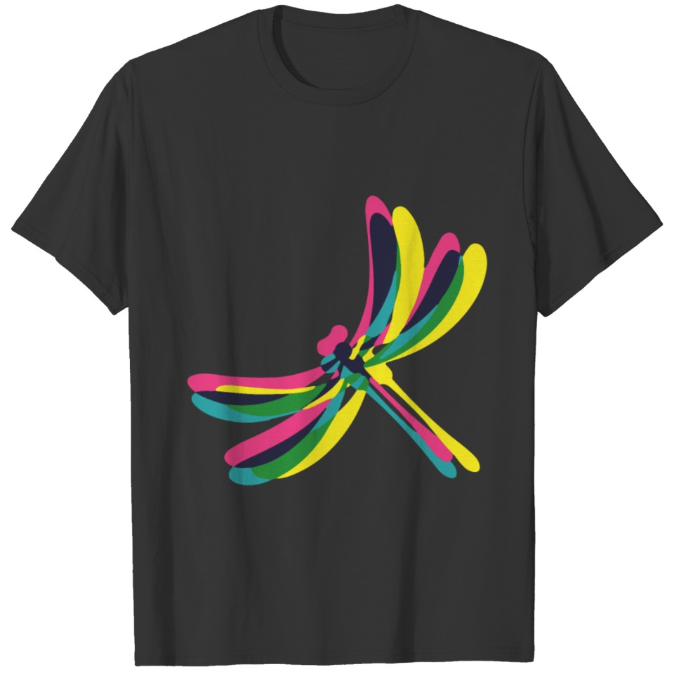 Dragonfly Colorful T Shirts