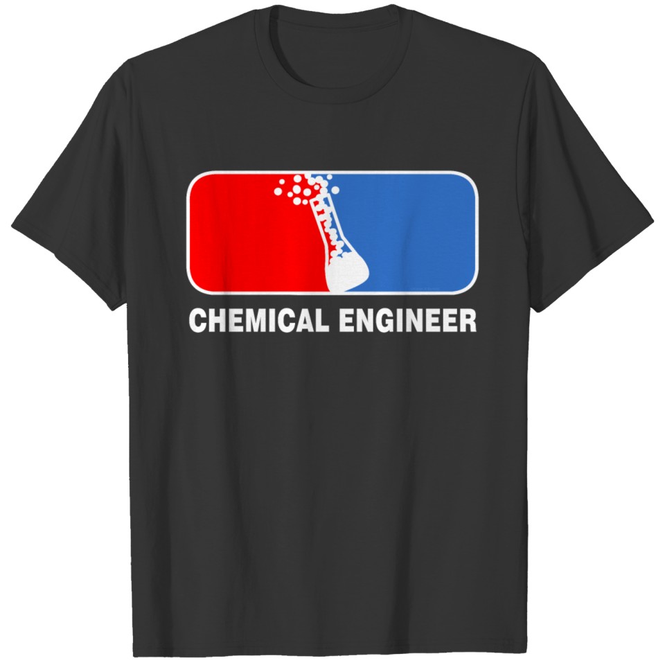 Chemical Engineer League White Text T Shirts