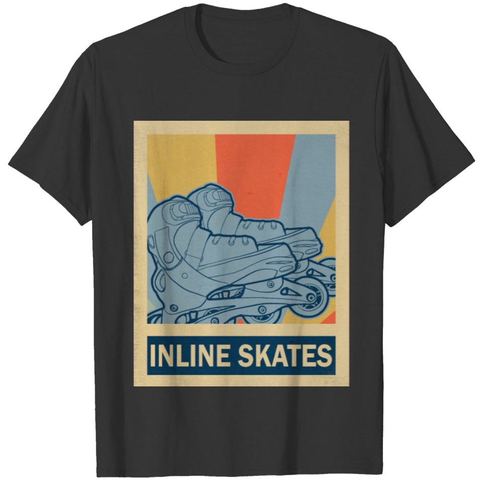 Inline Skates Retro Vintage T-shirt
