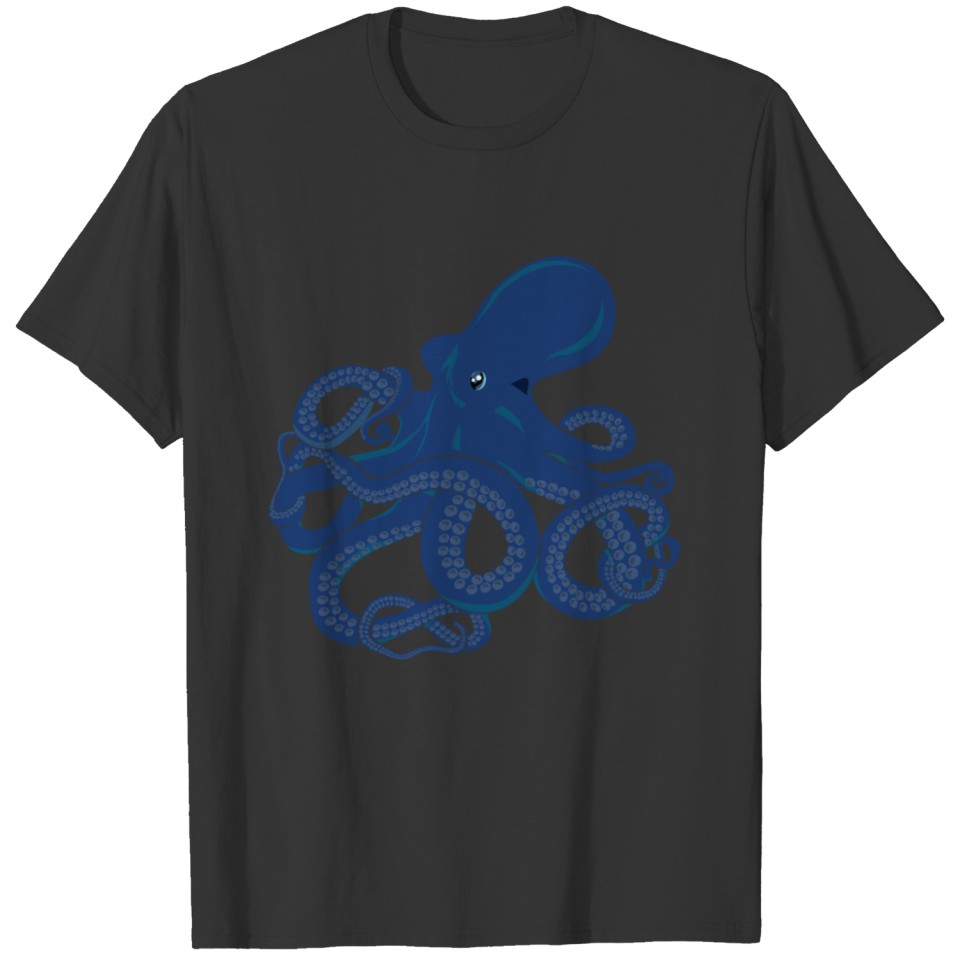 Blue Octopus Tentacles - Kraken Myth T-shirt