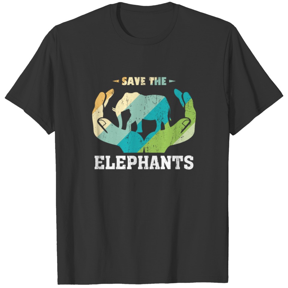 Protects elephants Animal welfare Threatened ivory T Shirts