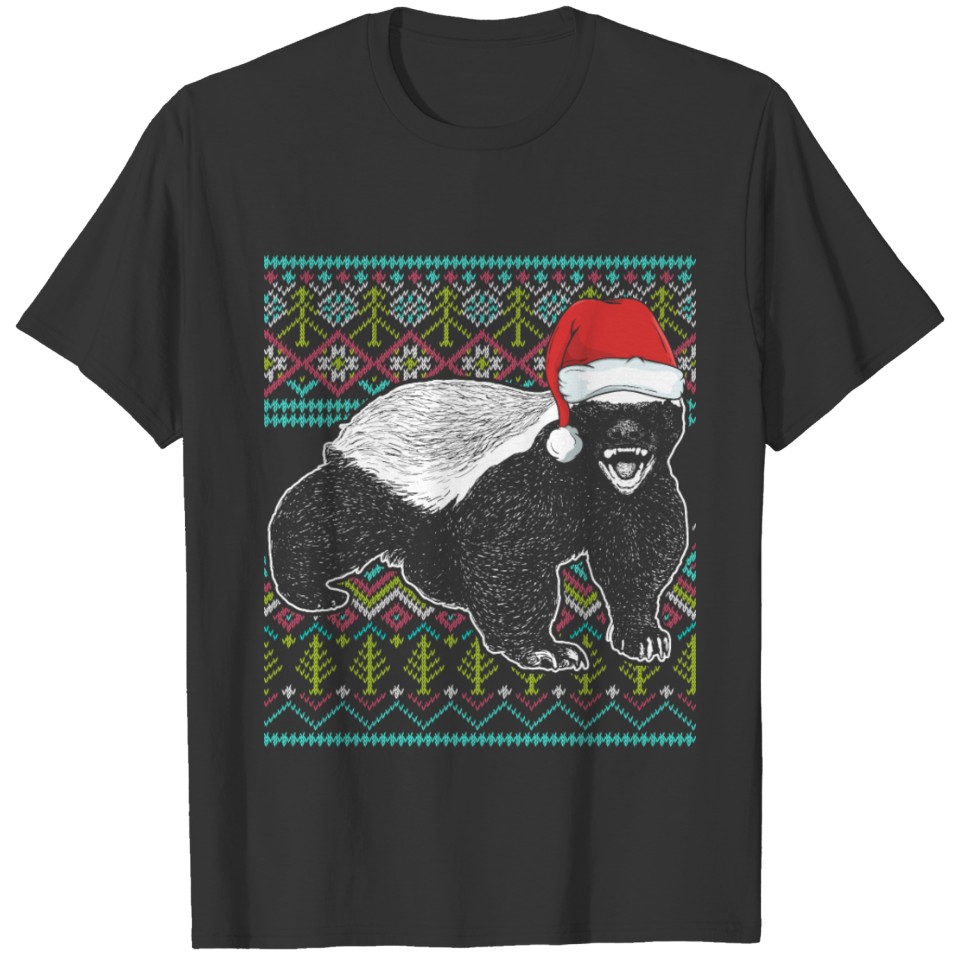 Badge Ugly Christmas Merry Xmas Animal Love Gift T Shirts