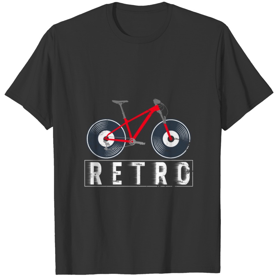 Retro Bike Vinyl gift Christmas present kids T Shirts
