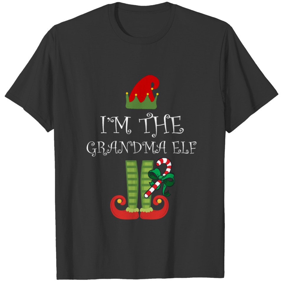 I'm The Grandma Elf Matching Family Christmas T-shirt