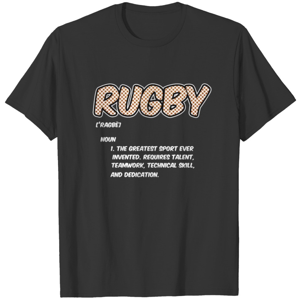 Rugby Definition Greatest Sport Ever Funny Athlete T-shirt