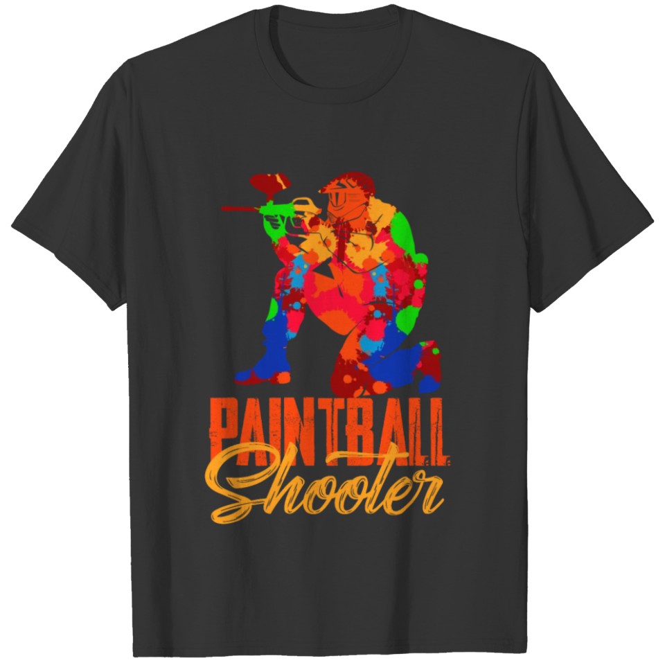 Paintball Shooter Shoot Gun Gift T-shirt