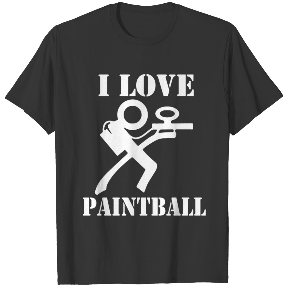 I love paintball T-shirt