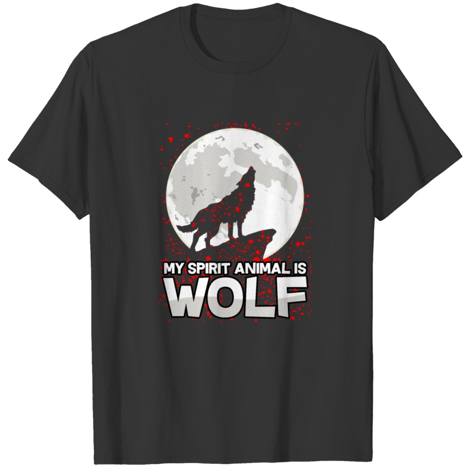wolf wolves pack animal gift dog howl T-shirt