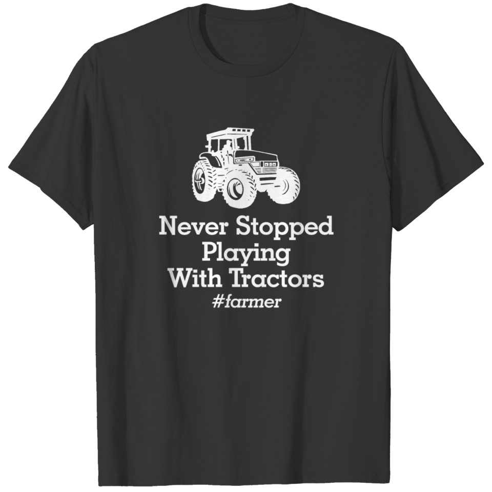 Playing with tractors copy T-shirt