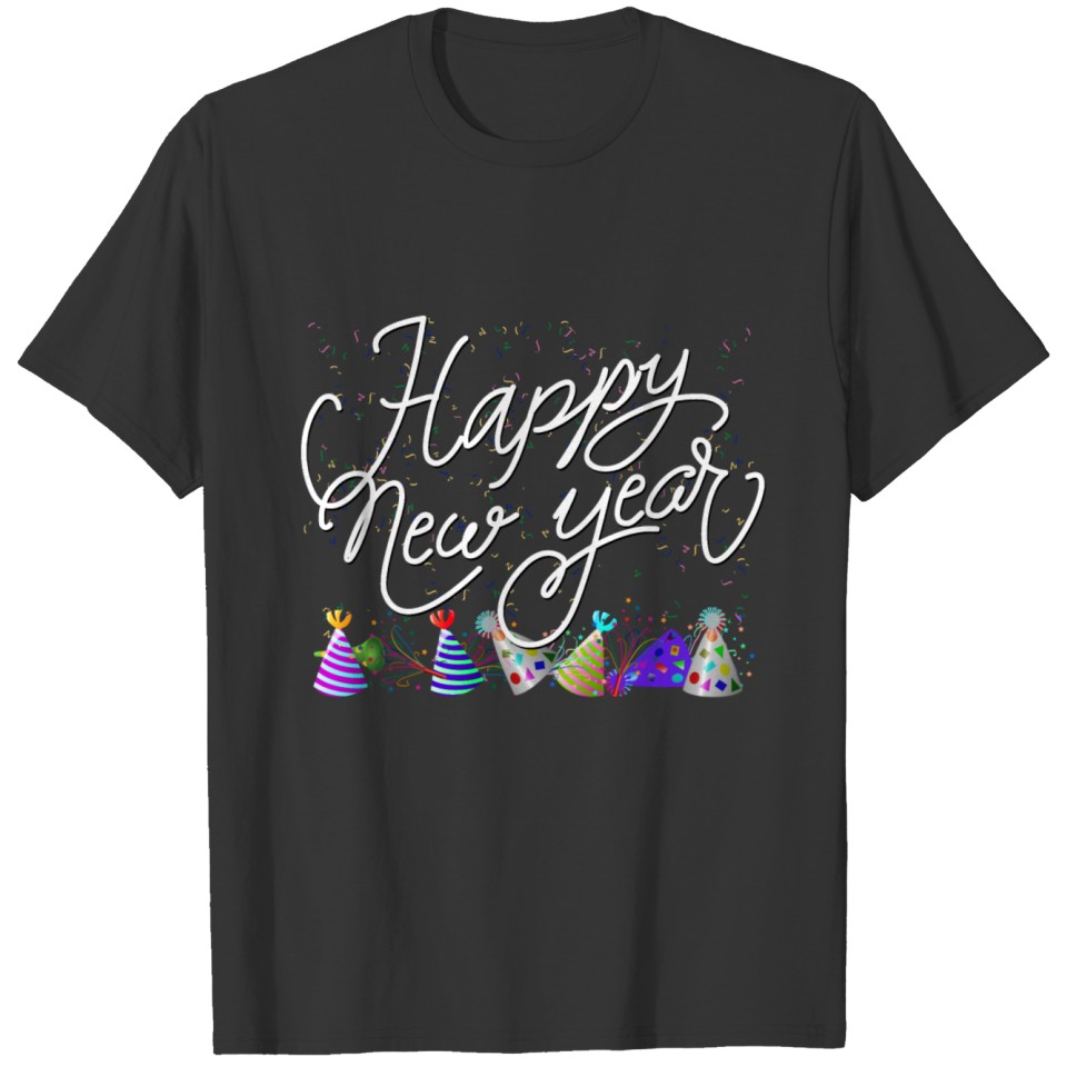 Confetti Happy New Year T-shirt