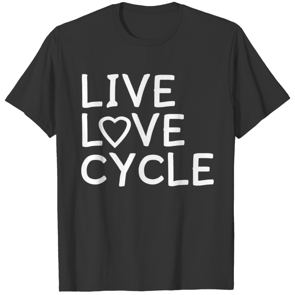 Love Love Cycle Heart Cycling Bike Bicycle Gift T-shirt