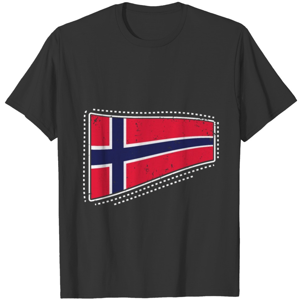 norway norwegian flag national colours gift T-shirt