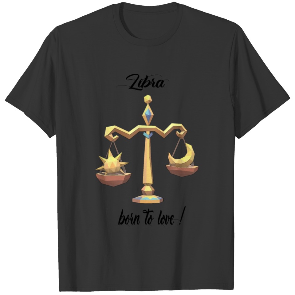 Libra. Star sign. Horoscope. Gift birth T-shirt