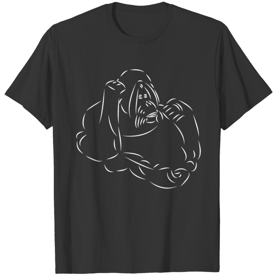 a funny monkey, orangutan, ape, monkeys T Shirts