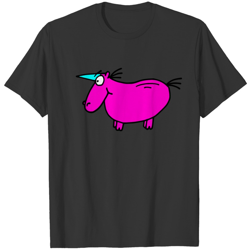 pink fat unicorn T Shirts