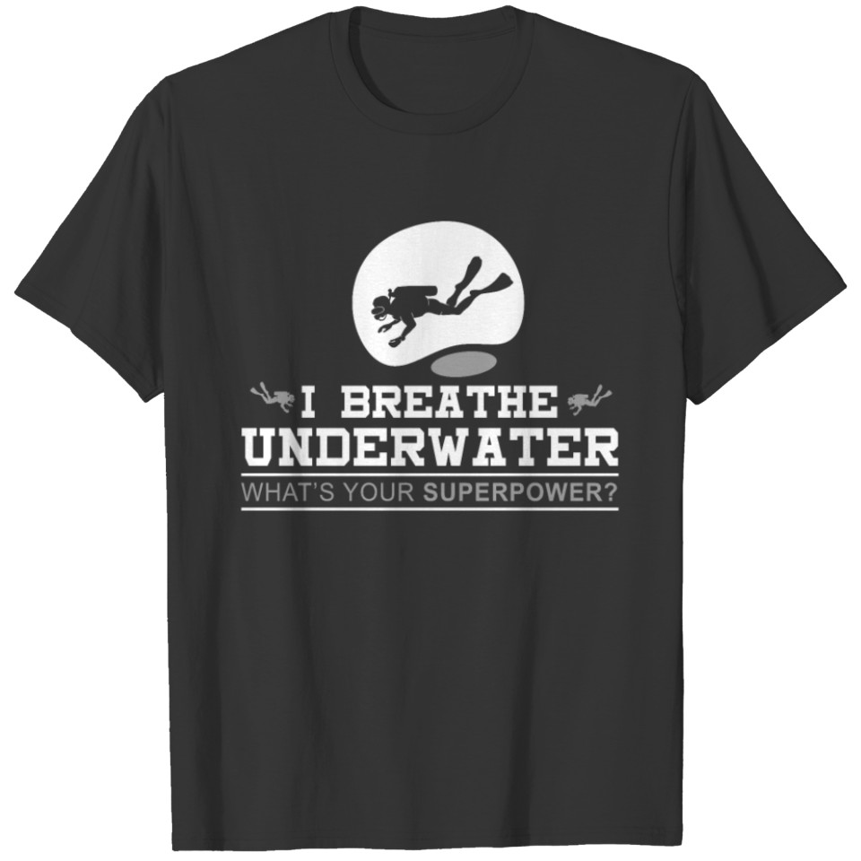 Diver Diving Instructor Underwater Oxygen Gift T-shirt