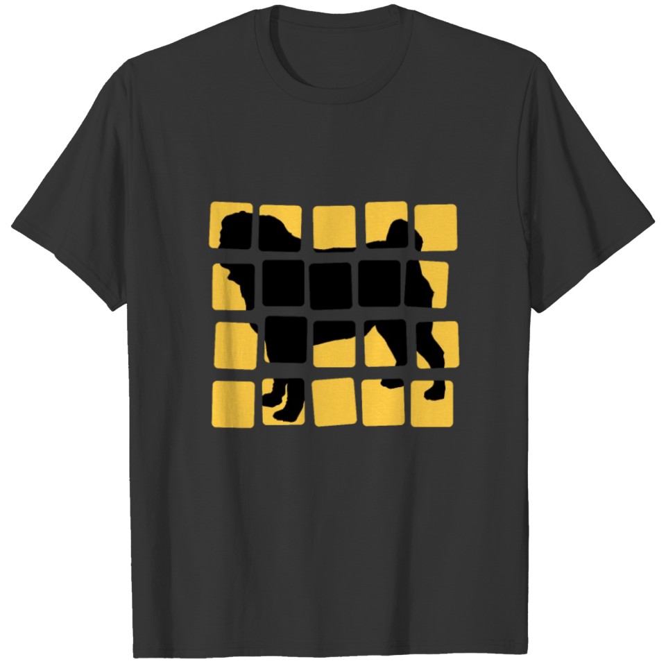 Pug puzzle dog gift T-shirt
