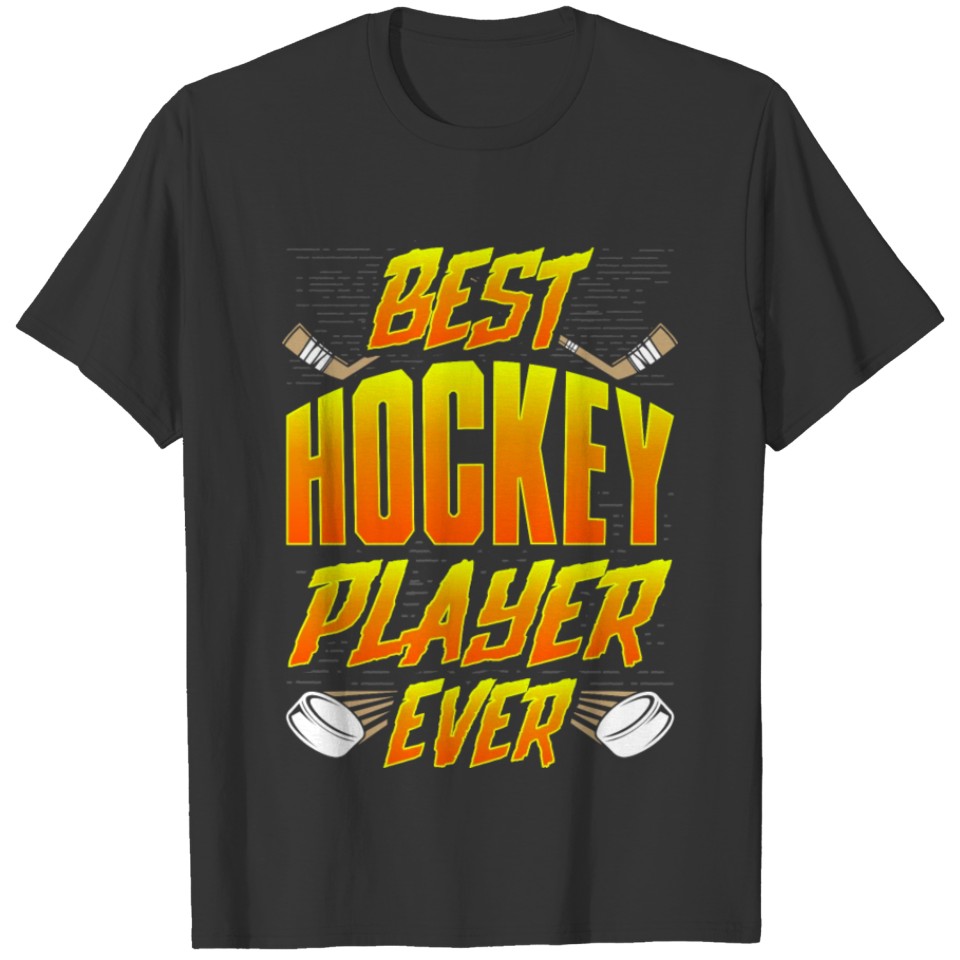Best ice hockey player winter team sports T-shirt